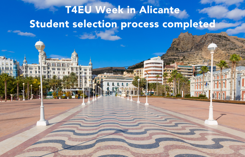 T4E Week in Alicante: Mobility week selection procedure